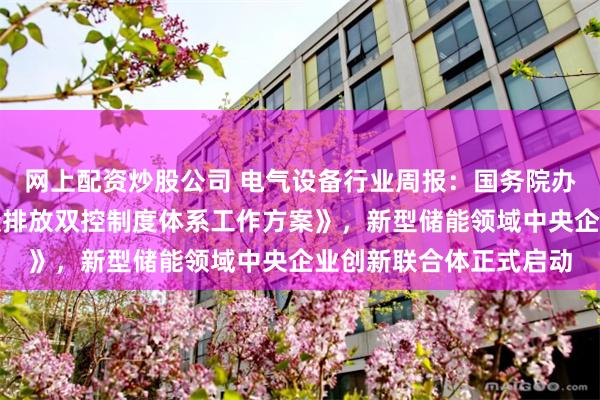 网上配资炒股公司 电气设备行业周报：国务院办公厅印发《加快构建碳排放双控制度体系工作方案》，新型储能领域中央企业创新联合体正式启动