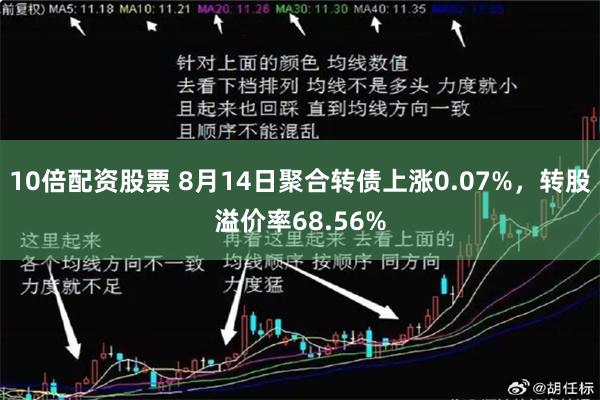 10倍配资股票 8月14日聚合转债上涨0.07%，转股溢价率68.56%