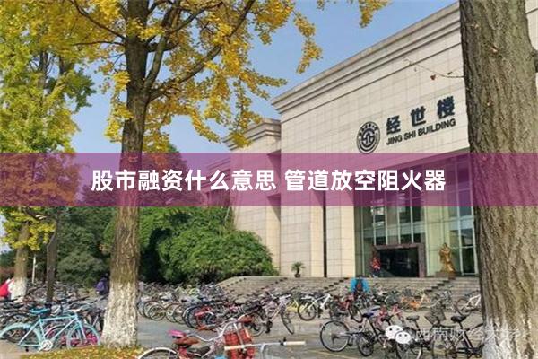 股市融资什么意思 管道放空阻火器