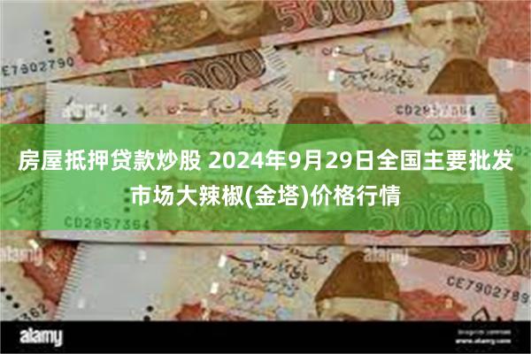 房屋抵押贷款炒股 2024年9月29日全国主要批发市场大辣椒(金塔)价格行情