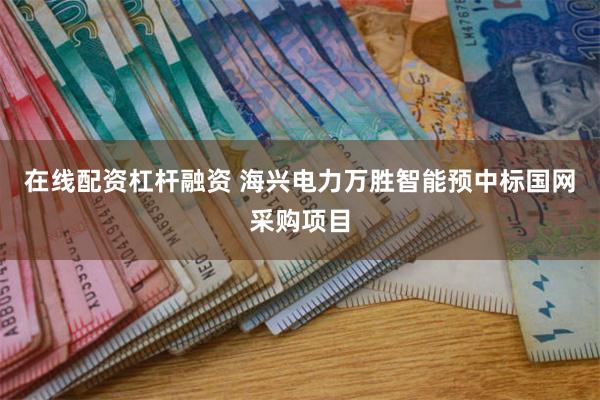 在线配资杠杆融资 海兴电力万胜智能预中标国网采购项目