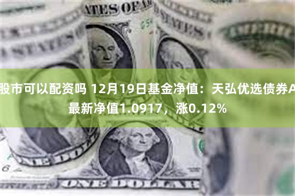 股市可以配资吗 12月19日基金净值：天弘优选债券A最新净值1.0917，涨0.12%